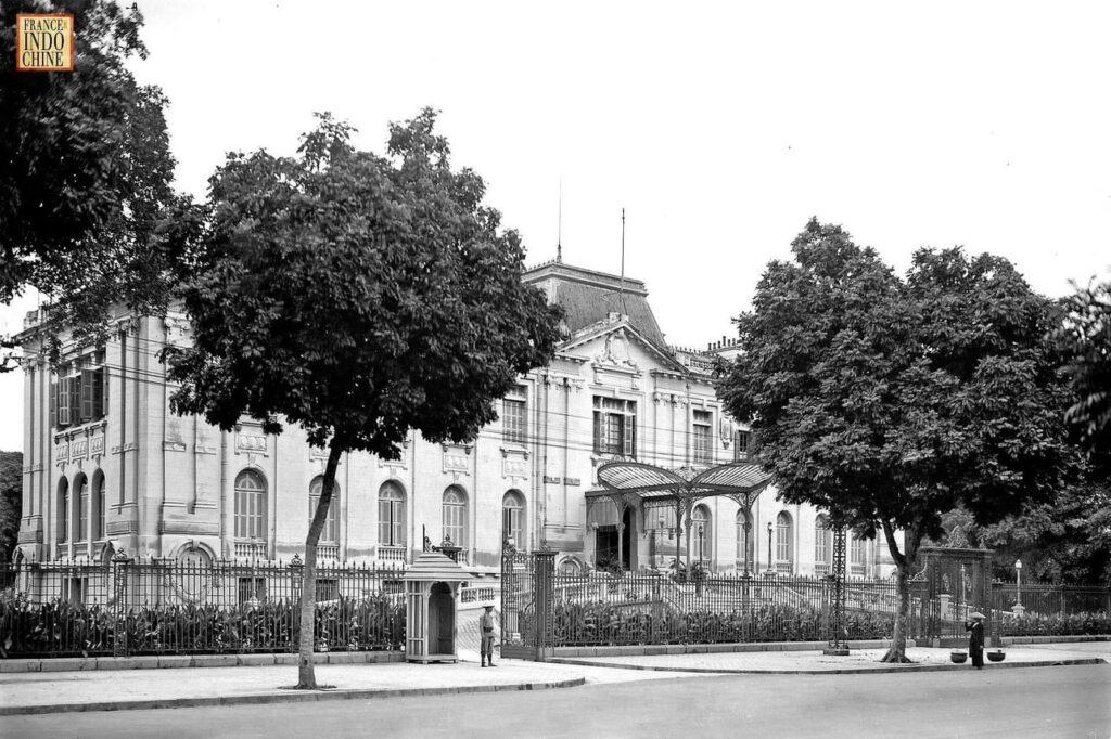Vue du Palais pendant la période de l’Indochine